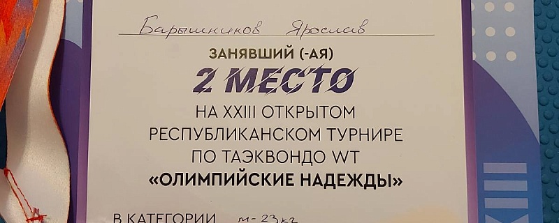 XXIII Открытый республиканский турнир по таэквондо WT «Олимпийские надежды»